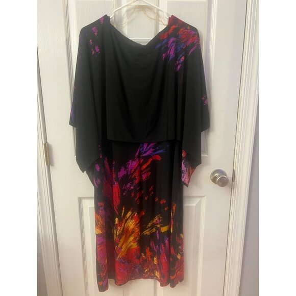Signature by Robbie Bee‎ multicolor short sleeve dress. Nearly. Size 2X - Picture 3 of 3